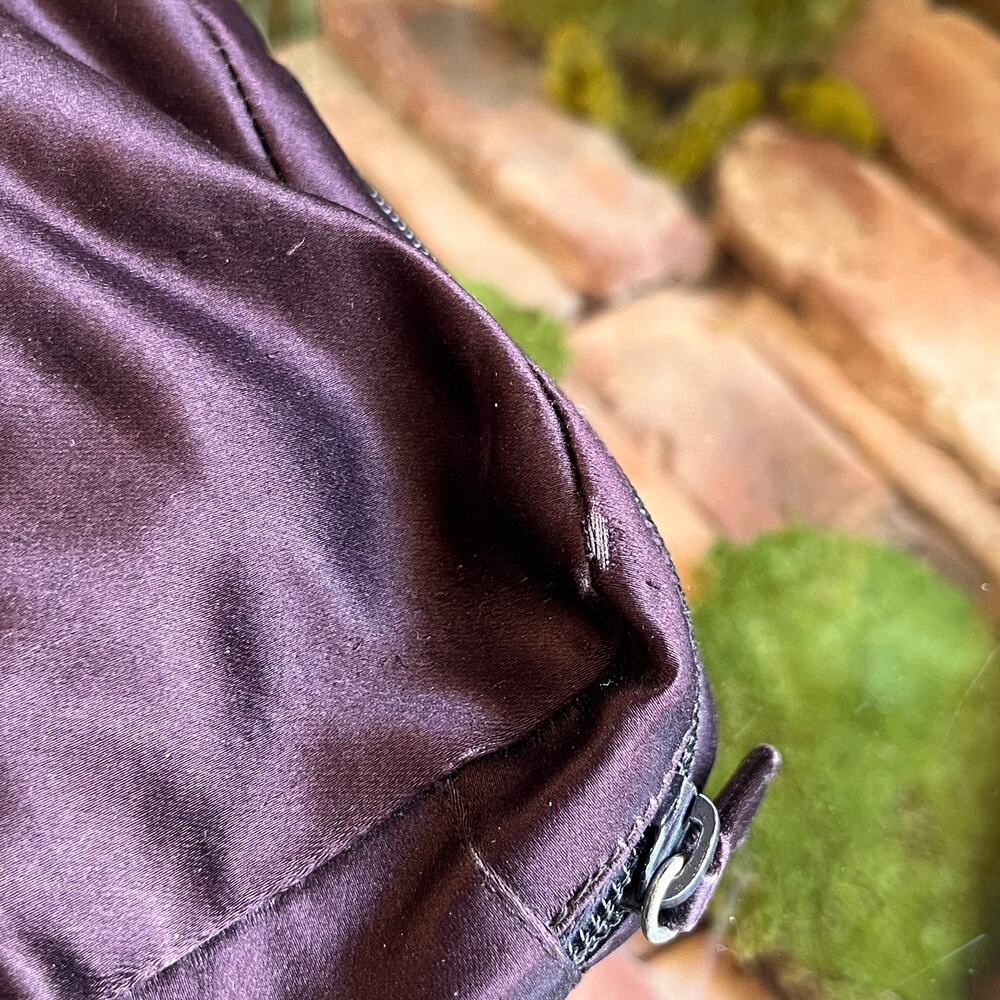 PRADA Purple Satin Pouch - Picture 10 of 11